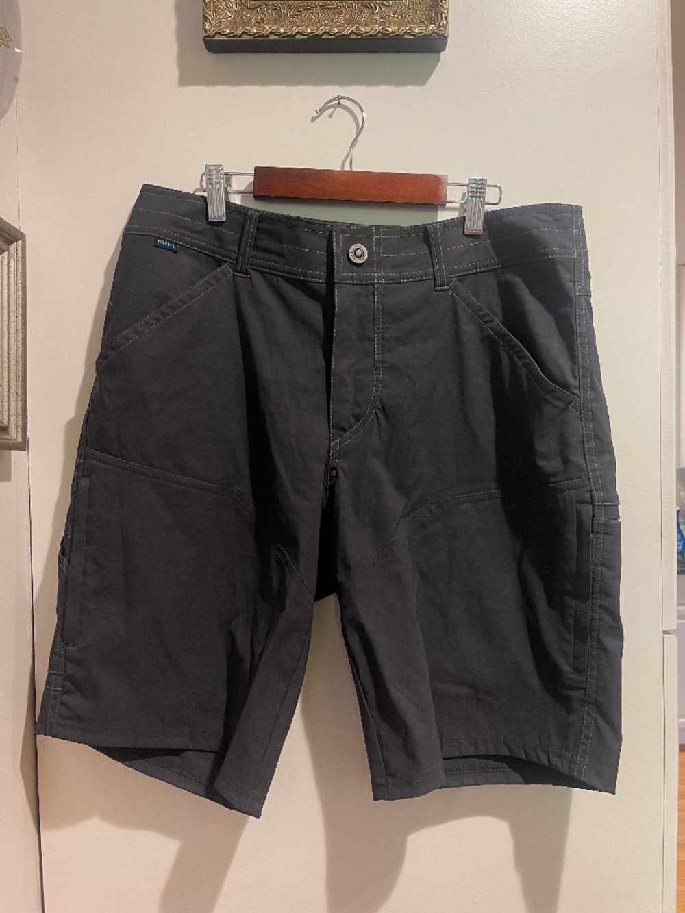 Kuhl Renegade Shorts Mens 32 Dark Grey Performance Hiking 10” Inseam Gorpcore
